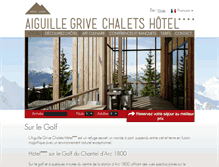 Tablet Screenshot of hotelaiguillegrive.com